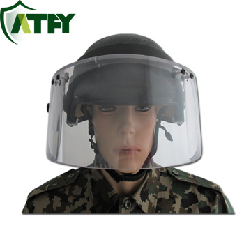 Ballistic helmet with face shield visor